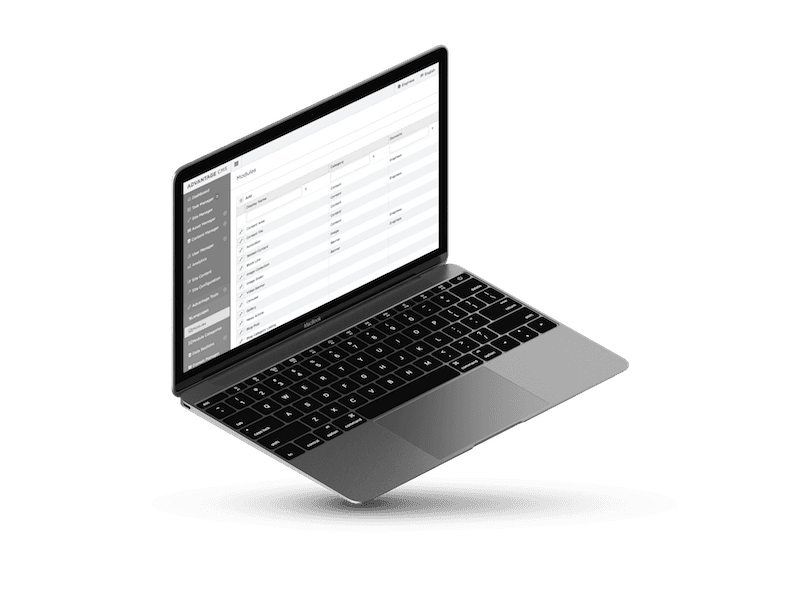 screenshot of Advantage CMS